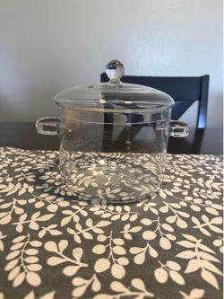 Glass cooking stove pot