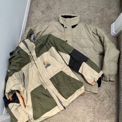 Two Men’s Coats Size L 