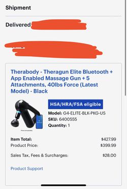 Therabody - Theragun Elite Bluetooth + App Enabled Massage Gun + 5  Attachments, 40lbs Force (Latest Model) - Black for Sale in Haines City, FL  - OfferUp