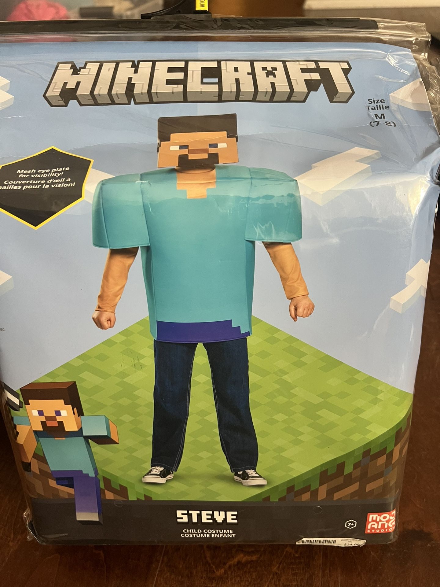 Steve Minecraft Kids 7/8 