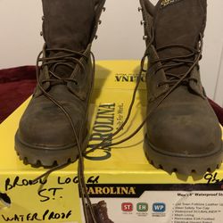 carolina boot 9.5 2E logger steel toe