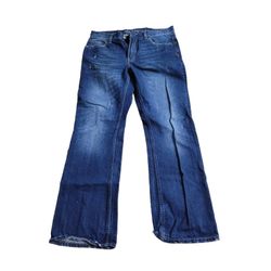 Aeropostale Mens Medium Wash Distressed Slim Boot Cut Jean Size 32/30