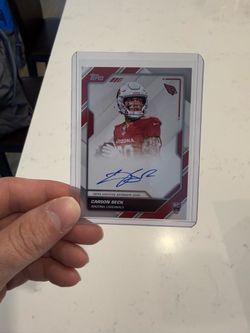 Carson Beck Topps Certified Autograph Rookie Card