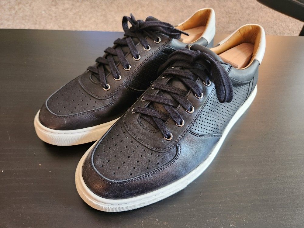 $80 OBO US Men's Size 10 Magnanni Griffith Black Calf Leather sneakers