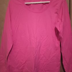 Hanes Pink Long Sleeve Top Sz Med $3 MPU SERIOUS INQUIRIES ONLY