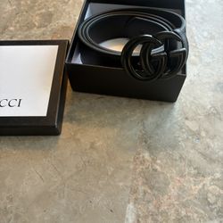 All Black 34-36” Waist GG Belt Brand New 