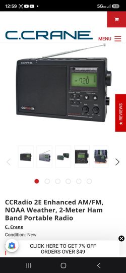 Cc radio c crane ham fm am wx ccrafio 2e