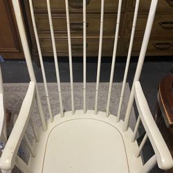 White Rocking chair