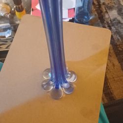 Blue Murano Bud Vase