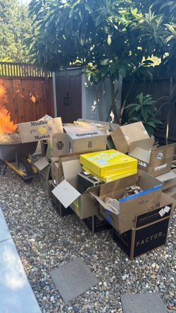 Clean sturdy cardboard boxes
