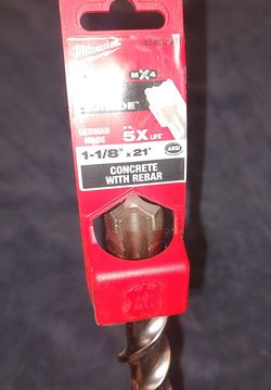 1 1/8" X 21" Concrete SDS Max Drill Bit
