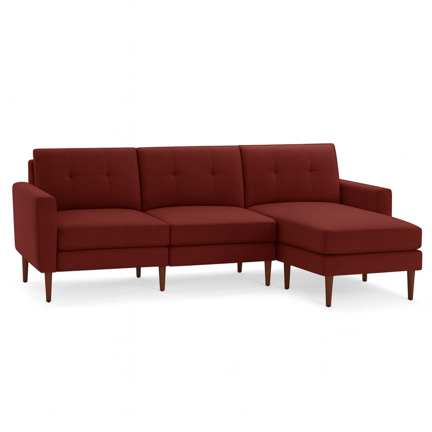 Burrow Modular Sectional in Brick Red (Free Delivery)