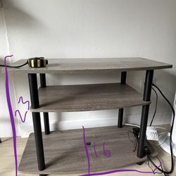 Gray Tiered Tv Stand 