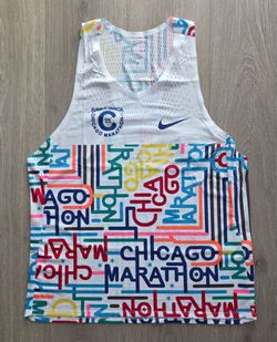 Nike Chicago Marathon 2025 Aeroswift Dri-FIT ADV Singlet HQ4277-100 Men's Size Large NWT