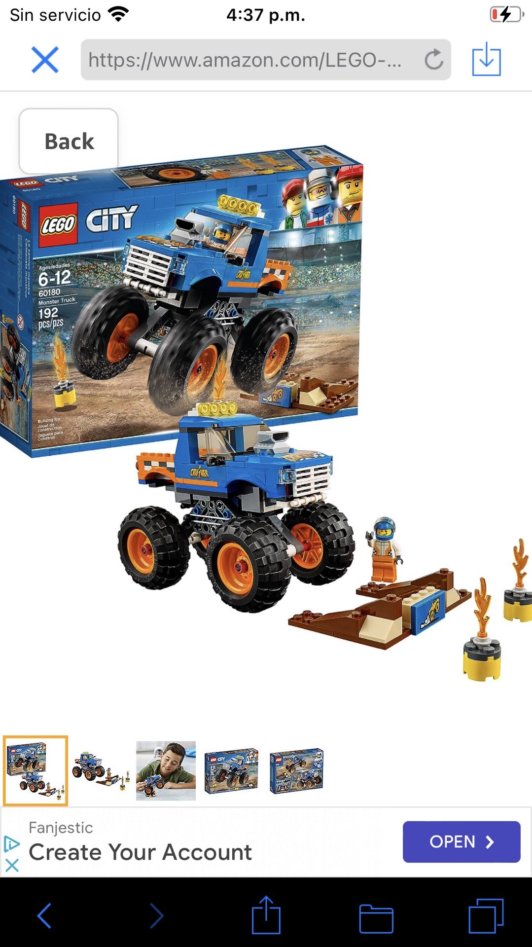 Lego City Great Vehicles Monster Truck 60180