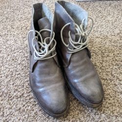 All Saints Leather Boots Gray Size 43 (10 US)