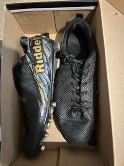 Riddell Football Cleats Black and Gold
