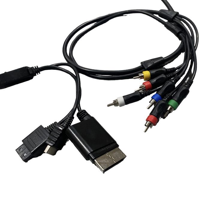 HD AV Composite Component Cable For PS3 PS2 Xbox 360 Nintendo Wii Universal. 