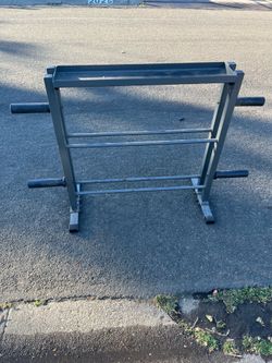 Weight storage rack for Olympic, dumbbells and kettlebells