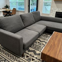 Grey Sofa & Chaise 