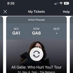 Ali gatie Tickets