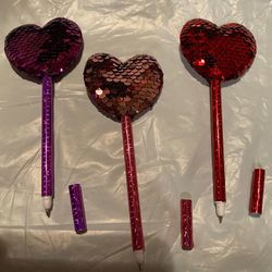 Shimmer & Shine Heart Ink Pens 2pk