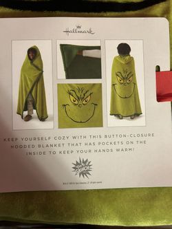 how the grinch stole christmas hooded blanket