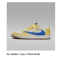 Air Jordan 1 Low Og X Travis Scott Canary 