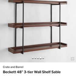 Crate And Barrel Beckett 3 Tier Shelves 
