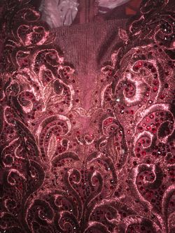 Wine color fancy dress