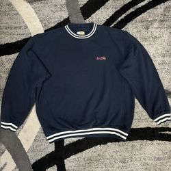 Vintage Men’s Cutter & Buck Atlanta Braves Blue Crewneck Sweatshirt Size XL