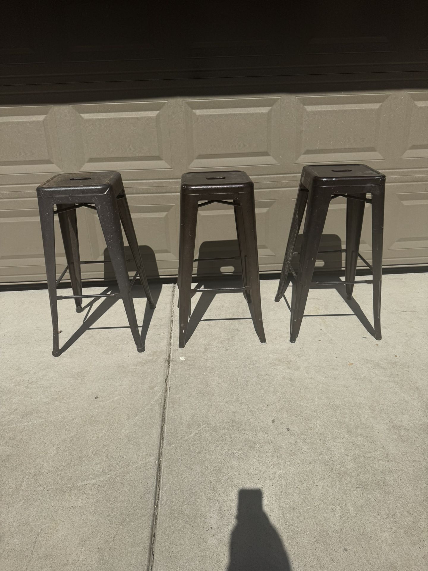3- Metal Bar Stools All For $40