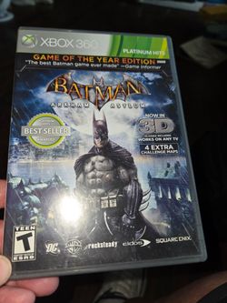 Batman Arkum Asylum XBOX360 Game of the Year edition