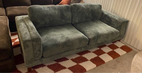Green Corduroy Couch