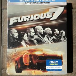 Furious 7 (Steelbook) (Blu-ray + DVD + Digital HD) 