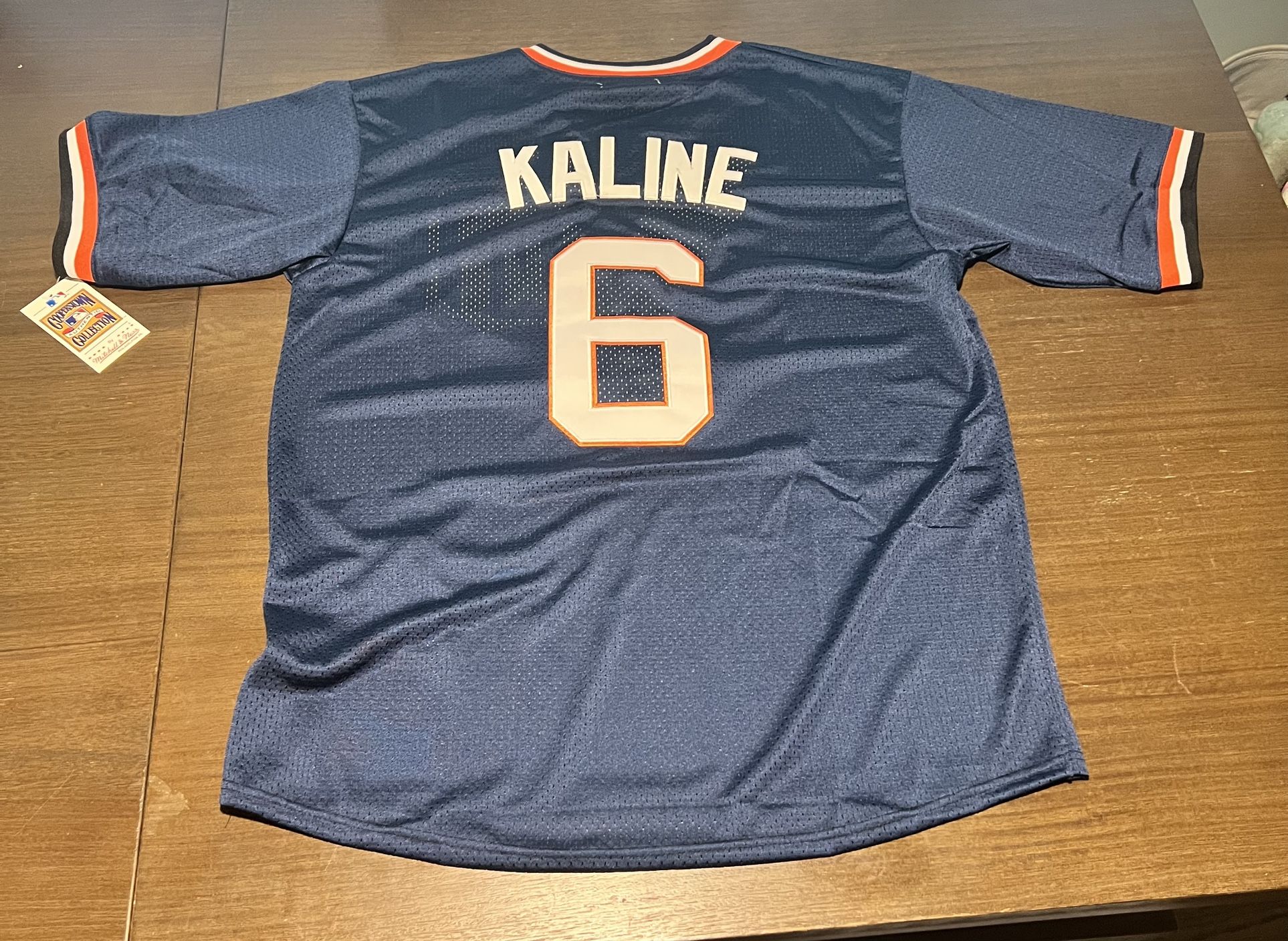 Al Kaline Vintage Baseball Jersey Detroit Tigers New NWT Fast Ship MLB Large L 6