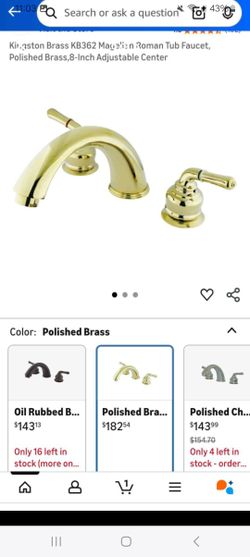 KINGSTON BRASS ROMAN TUB/SINK FAUCET $80