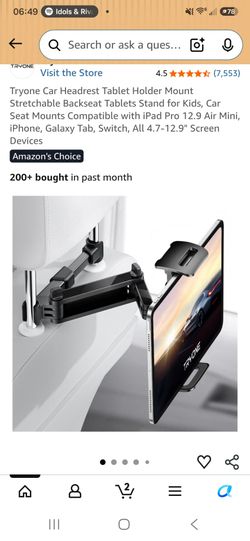 Tryone Car Headrest Tablet Mount Holder