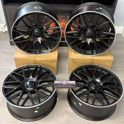 (Set of 4) 19’ Inch Mercedes Benz S Class C Class E Class Wheels Rims 19x8.5/9.5 offset 35/42 5x112 