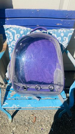 Purple Pet Carrier Backpack.
