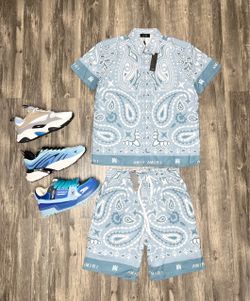 Amiri Shirt And Shorts With Dior, Or Louis Vuitton Shoe Brand New With Box And Dust Cover