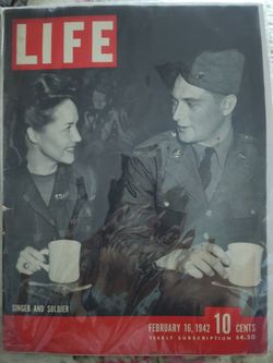 Life Magazine-Singer And Soldier Cover