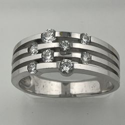 Sterling Silver Ring Cz 