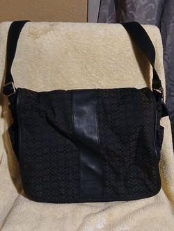 VINTAGE  COACH SIGNATURE  HUDSON LAP TOP MESSENGER BAG