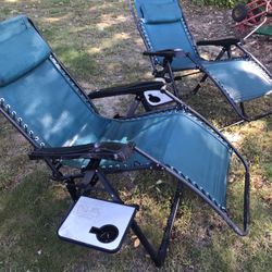 Very Nice Gravity Chairs With Tables Only $40 Each