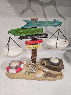 Yankee Candle double hanging wax melt burner- beach motif