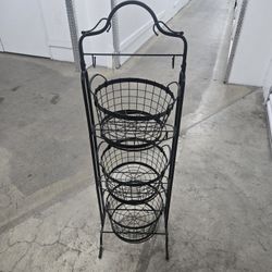 3 Tier Metal Wired Basket