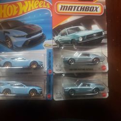 Lot Of 4 FORD MUSTANG HOT WHEELS AND MATCHBOX  3 DOLLARS EACH!!!