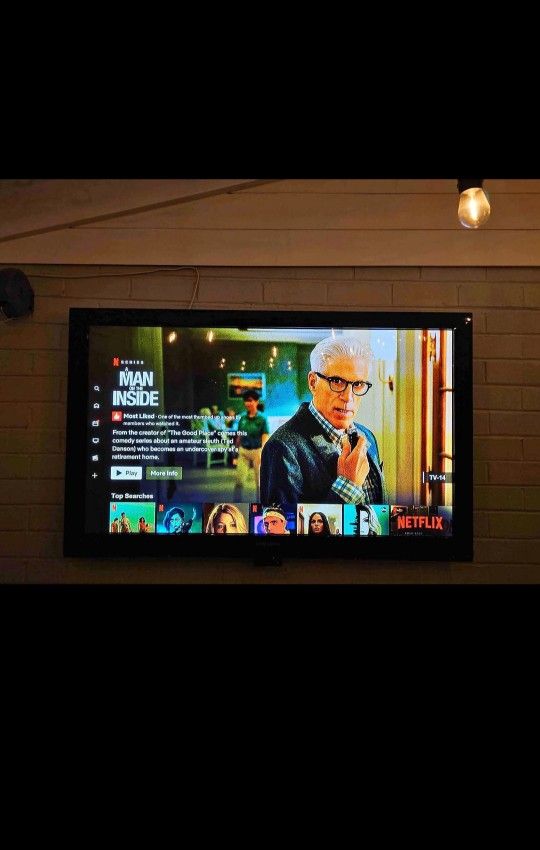 50 Inch Plasma TV With ROKU + Remote