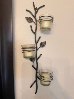 Candle wall sconce decor